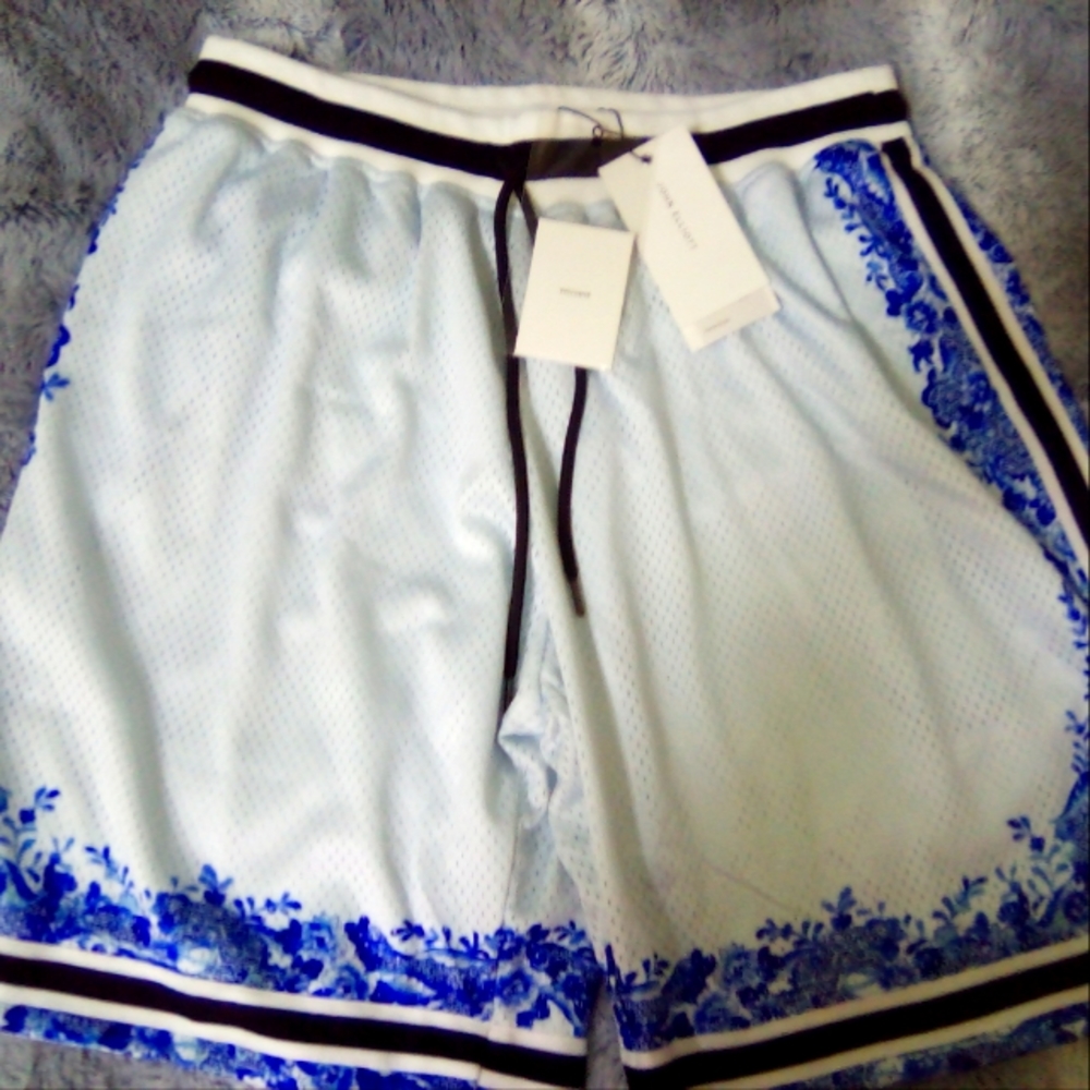 John Elliott baby blue game shorts